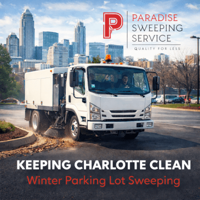 Winter Parking Lot Sweeping Charlotte, NC