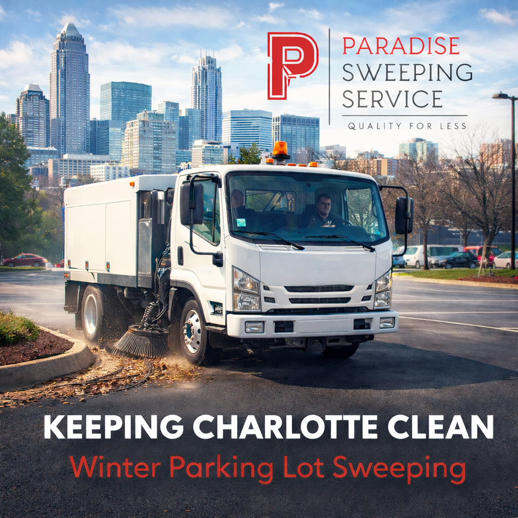 Winter Parking Lot Sweeping Charlotte, NC